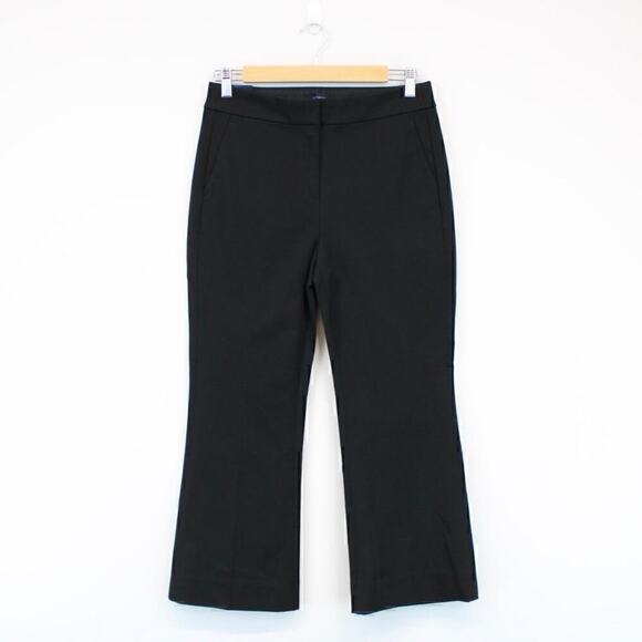 J. Crew Petite Kelsey Cotton Blend Flare Pant Black Size 6P NWT - Picture 2 of 9
